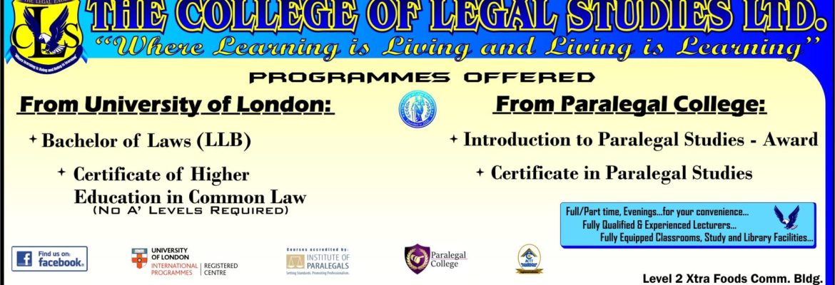 The College of Legal Studies Ltd